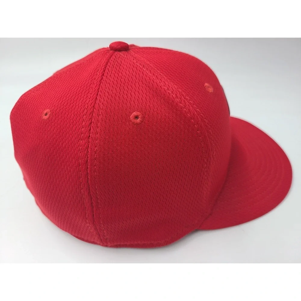 Washington Nationals New Era 59Fifty Fitted 7‎ 3/8 Hat Cap Polyester Men MLB Red